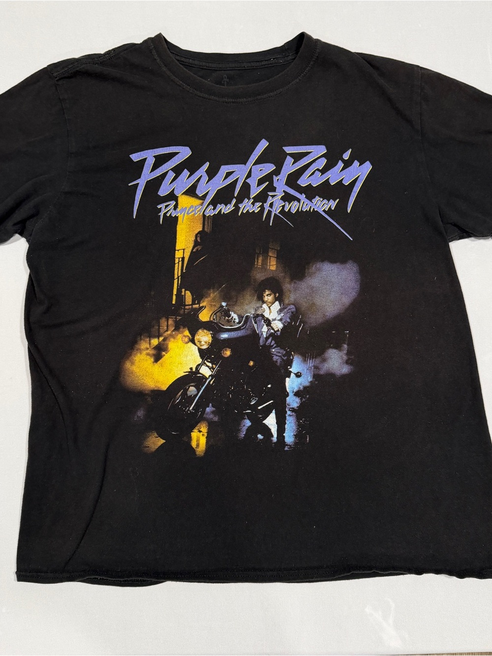Purple Rain Graphic Tee - Black